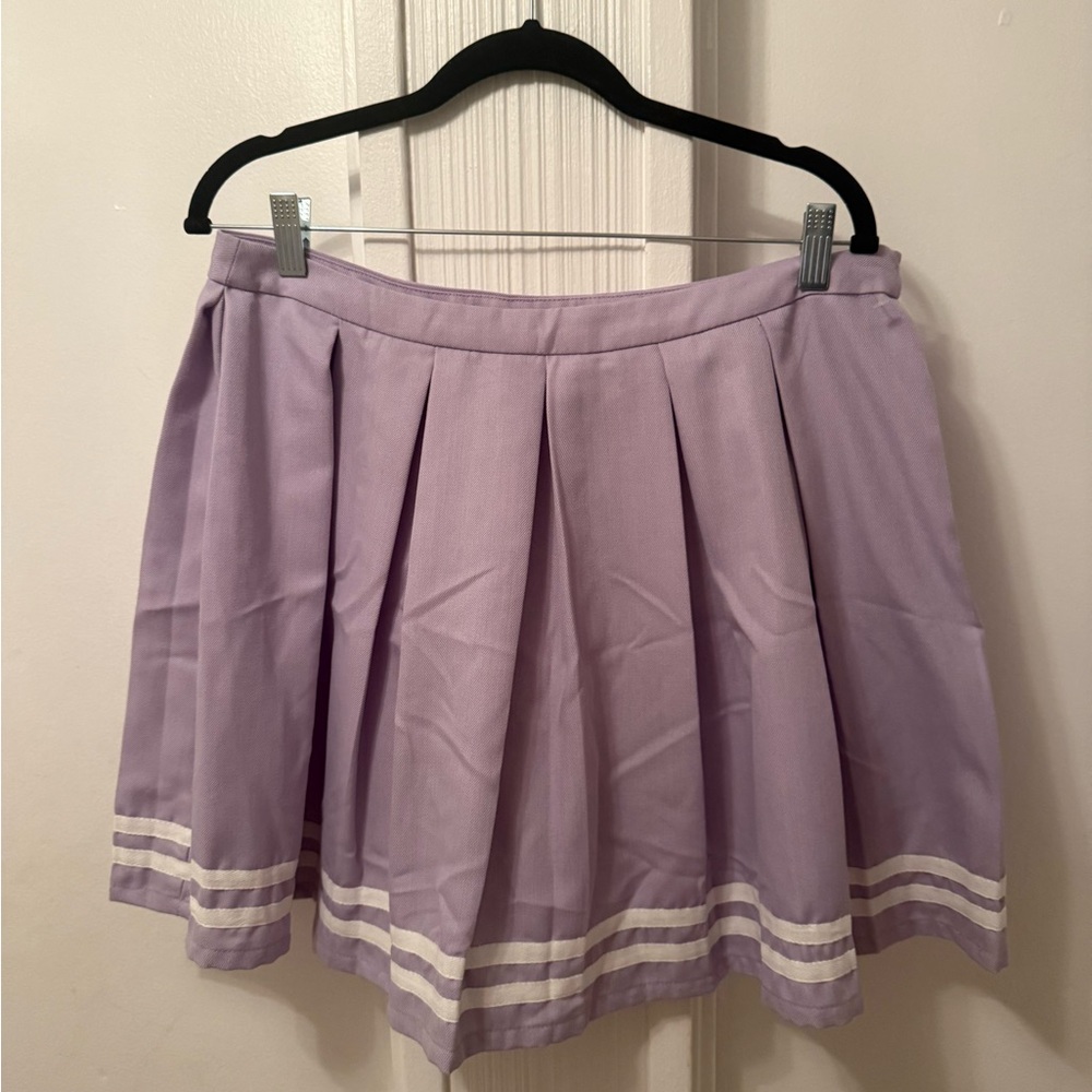 Hot Topic Purple Mini Skater Skirt